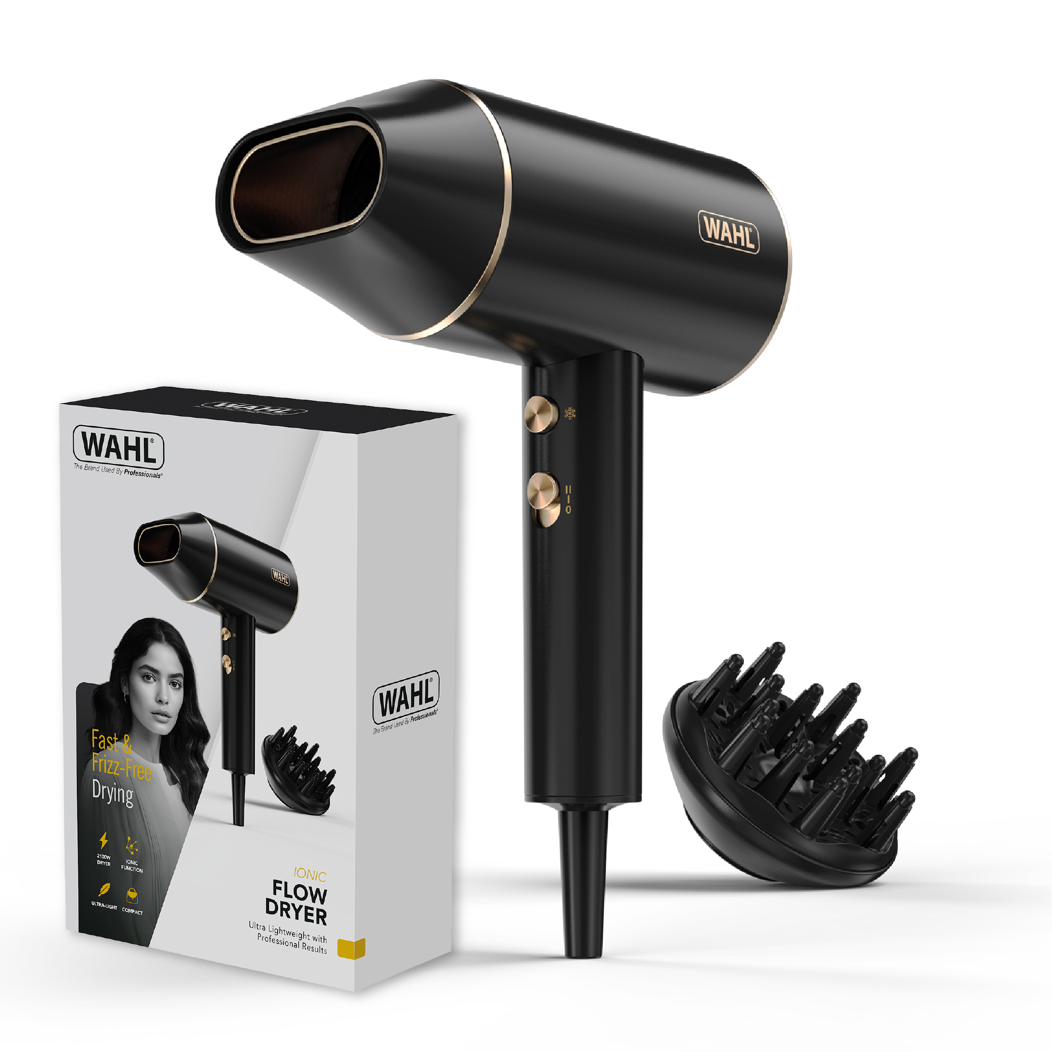 WAHL 3404-0370 Ionic Flow Hair Dryer